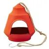 Mangeoire oiseaux sauvages orange en Bambou