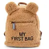 CHILDHOME Sac à dos pour enfants My First Bag Teddy Beige