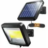 LYCXAMES Ineasicer Lampe Solaire Extérieur avec Détecteur de Mouvements Infrarouge, 100COB Projecteur LED extérieur Avec Detecteur, Eclairage de Sécurité,