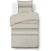 Parure Housse de couette - VISION - Anthony - 140 x 200 cm - 1 taie assortie 65 x 65 cm - Beige -  100% coton