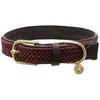 Kentucky - Hondenhalsband - Gevlochten Nylon Hondenriem - Bordeaux - Maat XS (37cm)