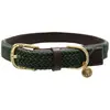 Kentucky - Hondenhalsband - Gevlochten Nylon Hondenriem - Olive Green - Maat M (50cm)