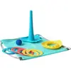 Quut Quut Beach Set 1: 1 Triplet + 1 Ringo Combi (6rings + 1 Ball) In Mesh Beach Bag