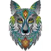 Gigamic Eureka 2D RainboWooden Puzzle - Wolf - 180 stukjes