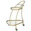 Desserte 2 Niveaux Design Leanor 83cm Or