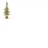 J-Line decoratie Kerstboom Sneeuw - kunststof groen/rood large - LED l...