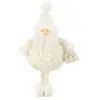 J-Line Kerstman Cadeau Tas Textiel Wit Small
