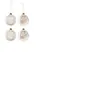 J-Line kerstbal Gedroogde Pampas - glas - transparant - medium - doos van 4