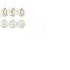 J-Line kerstbal Gedroogde Takjes - glas - transparant/beige - small - doos van 6