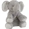 J-Line knuffelbeer Olifant - pluche - grijs - large