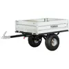 Remorque simple essieu 350kg benne galvanisée basculante 1200x850x300 ...