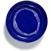 Serax - Ottolenghi Feast - Bord - Donkerblauw/Wit - 22 Ø - 2 stuks