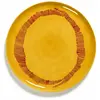 Serax Feast By Ottolenghi Serveerschaal Ø35 Yellow Swirl Stripes Red