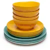 Serax - Ottolenghi Feast - Serviesset - Geel/Azurblauw - 12 stuks