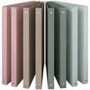 ACROPAQ - 8 x Classeur A4 - Souple, Pastel, 4 anneaux, Dos de 2,2 cm