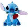 Lilo & Stitch Pluche - Met Roos - 25 CM
