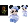 Disney Peluche Mickey phosphorescente - 25 x 13 x 13 cm - Impression lumineuse - Bleu