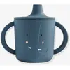 Tasse d aprentissage en silicone - Madame elephant - Bleu - Verre à bec bébé - Trixie