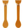 Trixie Lot de 2 cuillères en silicone Mr. Fox
