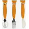 Trixie Set de 3 couverts en silicone Mr. Fox