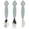 Trixie Set de 3 couverts en silicone Mr. Shark
