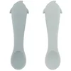 Trixie baby lepels siliconen set - eerste hapjes Mr. Shark 2-pack.