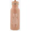 Trixie - Gourde pour Enfants en Acier Inoxydable 500ml - Mrs. Cat (Chat), Marron