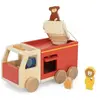 Trixie Houten Brandweerwagen All Animals - Speelgoedvoertuig