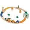 Trixie Circuit De Train En Bois 29 Pièces - Multicolore