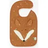 Trixie Slabbetje - Mr. Fox - Zachte Badstof - 100% Biologisch Katoen - Met Drukknopjes - Oranje