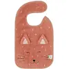 Trixie Slabbetje - Mrs. Cat - Zachte Badstof - 100% Biologisch Katoen - Met Drukknopjes - Roze