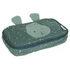 Trixie Etui - Mr. Hippo - Rechthoekige Pennenzak - Schoolspullen voor jongens en meisjes - Groen