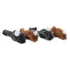 Flamingo - Kattenspeelgoed Muis - Bruin / Zwart - 4 stuks - 5 x 2.5 x 2.5 cm