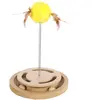 Jouet Flamingo Kitty Brain Train avec plumes pour chat -