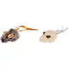 Flamingo Kattenspeelgoed Pluche Muis - grijs - 55 x 3.5 x 20 cm