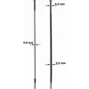 Sapim Spaak 14-262 CX RAY zwart met nippel plat rechte-kop p/20