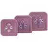 Lot de 3 boîtes à goûter Mrs. Peacock