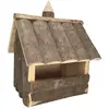Mangeoire bois extérieur pour oiseaux