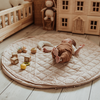 Tapis de jeu 2 en 1 Noomad Organic Soft Stripes Brown