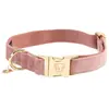 Kentucky Honden band velvet old rose L'42-68cm - Hondenriem