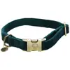 Kentucky - Hondenhalsband - Velvet - Emerald XS - 25-38cm - Hondenriem