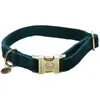 Kentucky - Hondenhalsband - Velvet - Emerald XL - 45-75cm - Hondenriem
