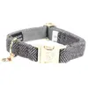 Kentucky Horsewear Dogwear - Hondenhalsband - Wol - Grijs - Maat M - 36-52cm - Hondenriem