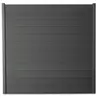Kit clôture composite et aluminium H 1m85 L 3m60 gris anthracite avec ...