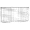 GARDENODE Gabion acier galvanisé L120 x H60 x Pr.30 cm tirants et crampons inclus