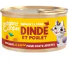 Edgard & Cooper Adult Morceaux en sauce sans céréales 85 g pour chat - dinde, poulet