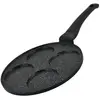 Herzberg Hezberg 26cm Pannenkoek En Crêpepan Met Marmeren Coating - 4 Gleuven
