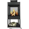 MaxxGarden Brasero Artemis Ø45x100 cm - Cheminée de jardin - Poêle de jardin au bois - Noir