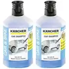 Karcher Lot de 2 shampoings de voiture 3 en 1 pour nettoyeur haute pre...