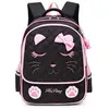 Cartable Fille Primaire, Sac à Dos Scolaire pour Enfants (Chat Noir)